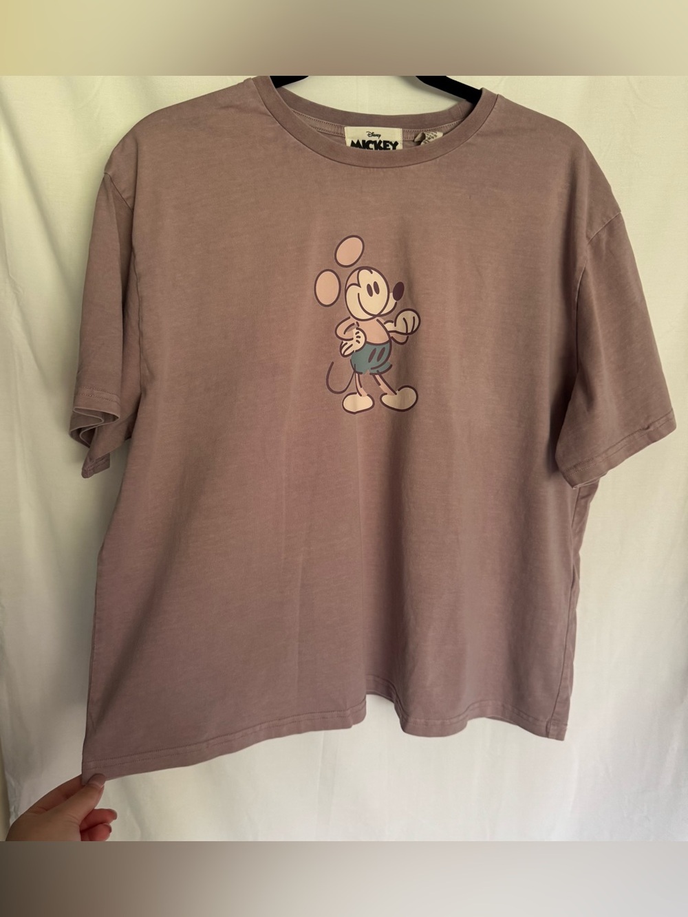 Disney Parks Mickey Mouse Genuine Mousewear‎ Cropped T-Shirt Size XL